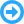 Right blue arrow in a blue circle on a white background